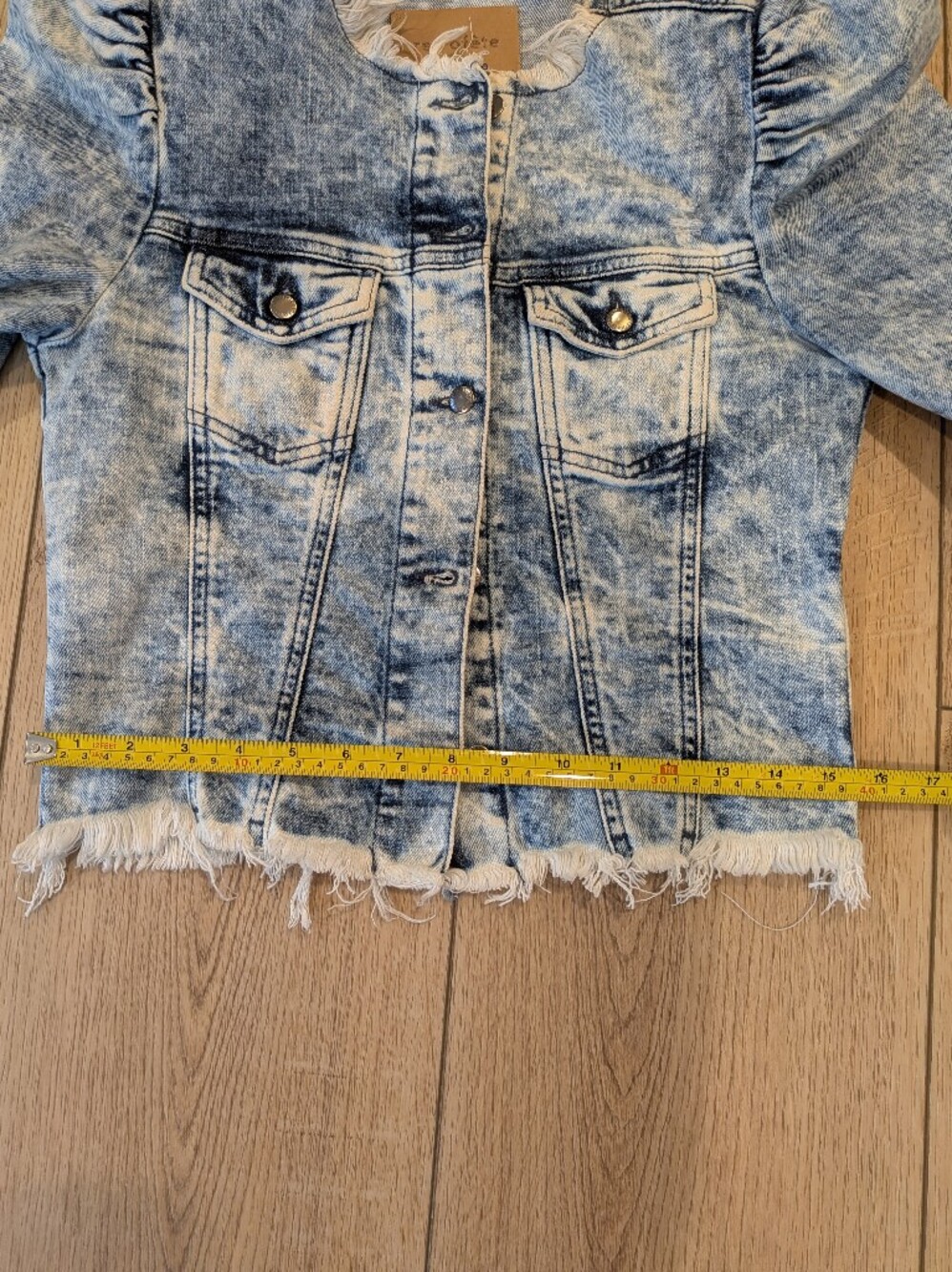 Retrofête Dean Acid Washed Denim Jacket Size S - Picture 8 of 10